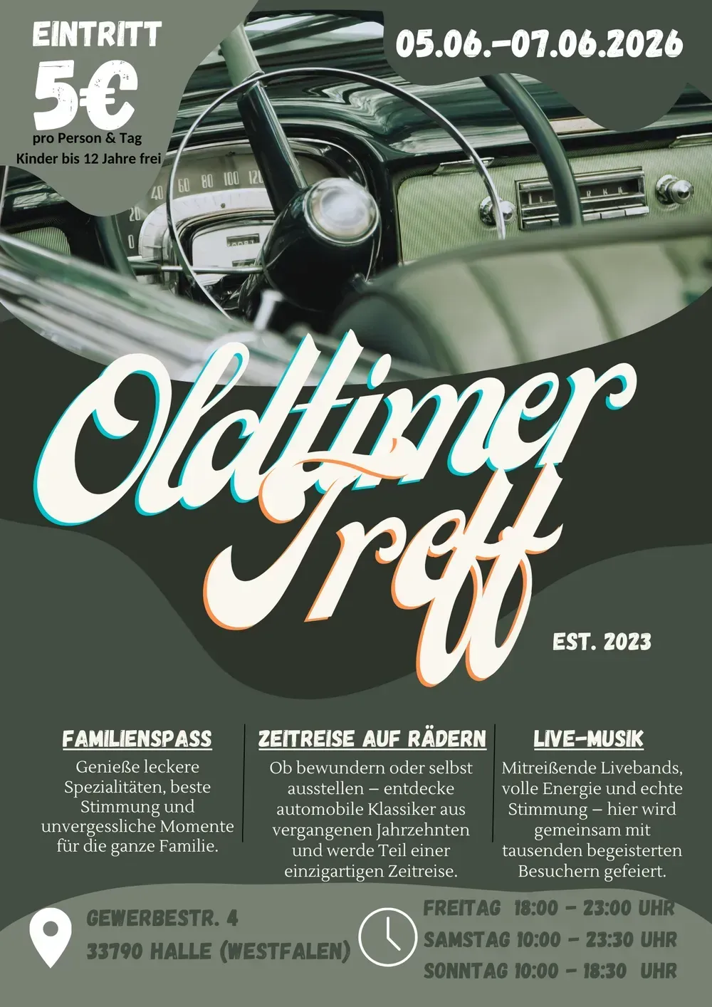 Oldtimer Treff 2026 - Event-Flyer